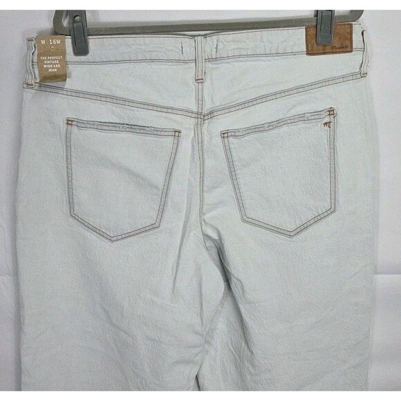 New Madewell The Perfect Vintage Wide-Leg Crop Jean in Edmunds Wash 16W Plus - Picture 5 of 7